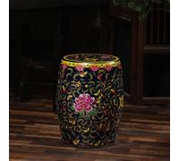 JDPYURV Sgabello da Giardino in Ceramica Pastello, Stile Cinese, Sgabello Tamburo Decorativo Interno/Esterno, Robusto, Lavorato a Mano per Soggiorno e Balcone(Color-01)