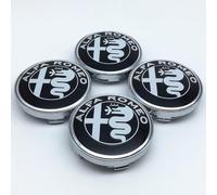 JDRDP 4Pcs Auto Coprimozzo Ruota per Alfa Romeo Giulia GTA/GTAm Limited Edition 2021 60mm, Auto Emblema Coprimozzo Ruota Centrale Coprimozzi Auto Fregi Cerchi Accessori,B
