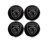 JDRDP 4Pcs Auto Coprimozzo Ruota per Peugeot 3008 2016-2023 60mm, Auto Emblema Coprimozzo Ruota Centrale Coprimozzi Auto Fregi Cerchi Accessori,D