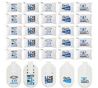 JDRGJTH 50 pz Cheer Makeup Bag Cheerleader Regali Bulk Specchio Trucco Cheer Makeup Bag Cerniera Make up Cases Cheer Party Bomboniere per Squadra, bianco