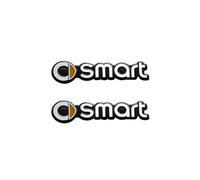 JDUYHS Auto Stemmi Decorazioni Emblema Adesivi per Smart, 3D Stemmi Adesivo Auto Tronco Logo Anteriore Posteriore Adesivo Alfabeto Distintivo Sostituire