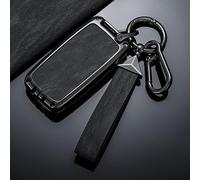 JDUYHS Guscio della Chiave Dell'auto per Jaguar XFL XEL XJ F Pace F Type E Pace, Cover Chiavi Auto, Custodia di Copertura per Chiavi Dell'auto, Chiavi Auto Resistente Ricambio Accessori,3-A Black