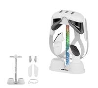 JDXFENG Controller for stazione dock di ricarica Oculus/Meta/Oculus Quest 3 Supporto for occhiali Caricabatterie Luce RGB Supporto for controller for cuffie for Meta/Oculus Quest 3