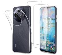 JDXHFF Clear Cover per TCL 50 NxtPaper 5G / TCL 50 Pro NxtPaper 5G (6.8") | Clear Case e 2 Pezzi Pellicola Protettiva - Trasparente Morbido Silicone Custodia Protettivo TPU Protezione