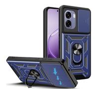 JDXHFF Cover Compatibile con OPPO A6X 4G / 5G / OPPO A6 4G / 5G (6.75") Hard PC e Silicone TPU Custodia con Supporto Girevole a 360° Protezione Case Blu