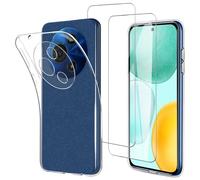 JDXHFF Cover Compatibile con TCL 605 / TCL 60 SE (6.67") e 2 Pezzi Pellicola Protettiva in Vetro Temperato - Trasparente Morbido Silicone Custodia Protettivo TPU Protezione Case Clear
