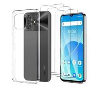 JDXHFF Cover Compatibile con UMIDIGI G5 (6.6") Trasparente e 3 Pezzi Pellicola Protettiva in Vetro Temperato - Custodia Morbido Silicone Protettivo TPU Case Clear