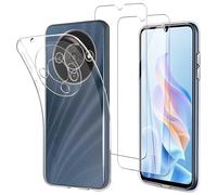 JDXHFF Cover Compatibile con ZTE Blade A76 5G (6.75") e 2 Pezzi Pellicola Protettiva in Vetro Temperato - Trasparente Morbido Silicone Custodia Protettivo TPU Protezione Case Clear