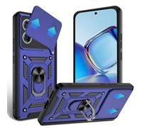 JDXHFF Cover Compatibile con ZTE Blade V80 Vita (6.75") Blu | Hard PC e Silicone TPU Custodia con Supporto Girevole a 360° Protezione Case Blu
