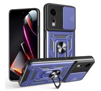 JDXHFF Cover Compatibile con ZTE Nubia Neo 2 (6.72") Hard PC e Silicone TPU Custodia con Supporto Girevole a 360° Protezione Case Blu