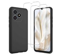 JDXHFF Nero Cover per Blackview Wave 9C (6.56") e 2x Vetro Temperato
