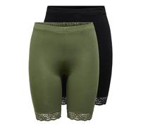 JDY 2x Donne Pantaloncini Corti Capri Pizzo JDYSALLY LACE Shorts Kit.