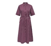 JDY Abito camicia 'JDYMio' rosso scuro / bianco Donna - Abbigliamento - Taglie comode - Abiti - Abiti camicia JDY 40