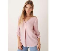 JDY - Blusa rosa chiaro con scollo a V 38