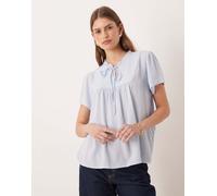 JDY - Blusa testurizzata a maniche corte azzurra 34