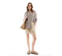 JDY - Camicia a maniche lunghe in mussola beige-Marrone XS