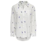 JDY Camicia Bianca/Blu Donna Kimie, bianco, XS