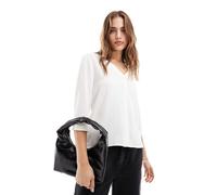 JDY - Camicia bianco sporco testurizzata con maniche a 3/4 42