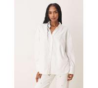 JDY - Camicia boyfriend bianca oversize-Bianco 3XL