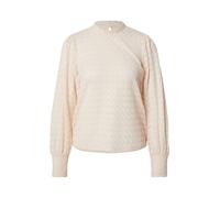 JDY - Top a maniche lunghe in pizzo color sabbia-Neutro S