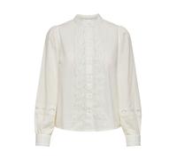 JDY - Camicia bianca con inserti in pizzo sangallo-Bianco XL