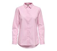 JdY Jdymio L/S Shirt Wvn Noos Camicia, Rosa Shocking/Strisce: Piccole Strisce Bianche, 42 Donna