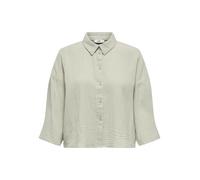 JDY - Camicia corta in mussola verde salvia in coordinato L