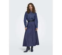 JDY - Camicia in denim blu medio S