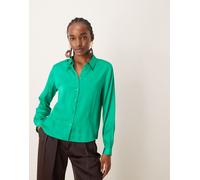 JDY - Camicia in raso verde 36