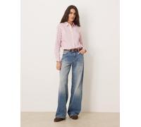 JDY - Camicia oversize a righe rosa pallido 36