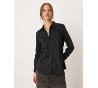 JDY - Camicia oversize nera-Nero 36