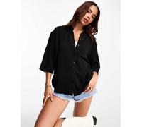 JDY - Camicia oversize nera-Nero L