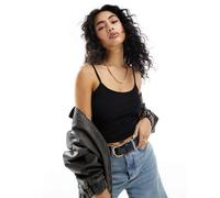 JDY - Canotta con spalline sottili nera-Nero 2XS