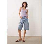 JDY - Canotta in maglia lilla con scollo a V-Viola 2XS