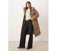 JDY - Cappotto imbottito marrone taglio lungo S