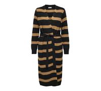 JDY Cappotto in maglia 'Justy Gurli' marrone chiaro / nero Donna - Abbigliamento - Pullover e cardigan - Maglioni - Cappotti in maglia JDY L