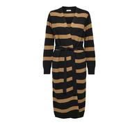 JDY Cappotto in maglia 'Justy Gurli' marrone chiaro / nero Donna - Abbigliamento - Pullover e cardigan - Maglioni - Cappotti in maglia JDY M