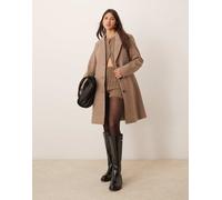 JDY - Cappotto taglio lungo beige scuro-Neutro 2XL