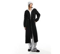 JDY - Cappotto taglio lungo nero XL