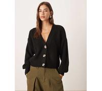 JDY - Cardigan a maniche lunghe extra largo nero M