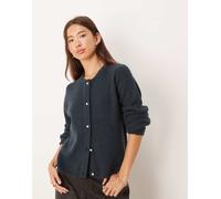 JDY - Cardigan blu navy leggero a coste L