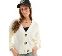 JDY - Cardigan in maglia crema-Bianco XS