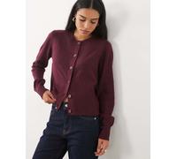 JDY cardigan lavorato a maglia in bordeaux scuro-Rosso XL