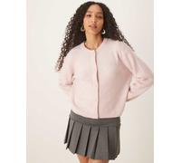 JDY - Cardigan leggero rosa chiaro a coste 2XL