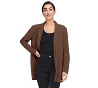 JdY Elegante Blazer a Maniche Lunghe, Basic Cardigan, Giacca da Lavoro, Senza Chiusura, JDYGEGGO, Colori: Marrone, Taglia: XXS, Aztec., XXS