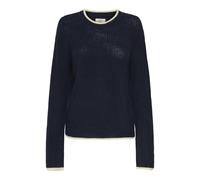 JdY Evie L/S On Contrast Maglione Knt, Nero, XS
