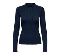 JdY fransiska Life L/S Hi-NCK Top Jr Noos, Blazer Blu Marine, L