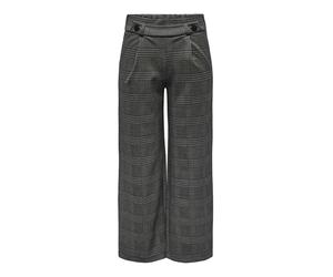 JdY GEGGO MIA Long Check Pant Jrs Noos, Grigio Granito/Checks: Check Dark Check, (S) W x 32L