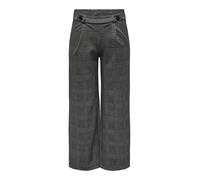 JdY geggo Mia-Pantaloni Lunghi a Scacchi Jrs Noos Tessuto, Grigio Granito/a Quadri: Scuri a Quadri, L / 32L Donna