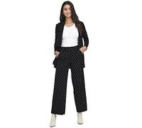 JdY geggo New Long Pant Jrs Noos Pantaloni a Pieghe, Black/AOP: CD Dots, 36 Donna